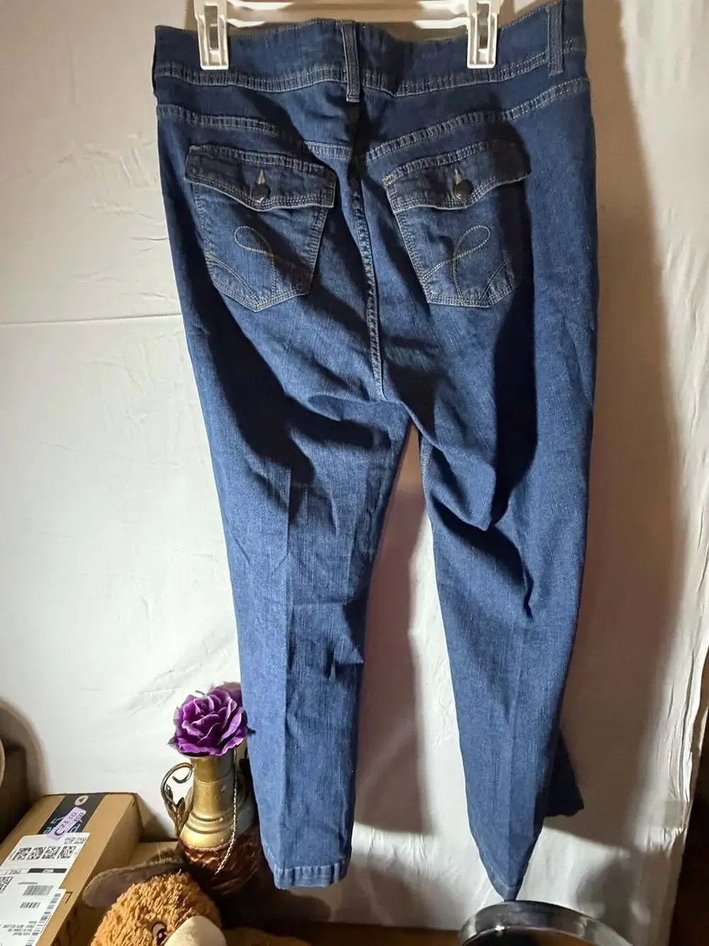 Riders by Lee Women's Blue Denim Straight Leg Jeans Size 16P